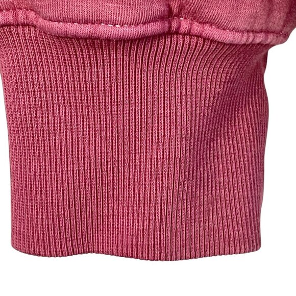 NWT Old Navy Fleece-Lined Hoodie Sweatshirt Rose Boxy Cropped Pullover Womens L - Picture 8 of 16